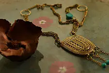 प्रभा ✺ Brass Necklace { 10 }